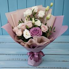 Букет цветов из:  Розы и Лизиантусы в Сурске
