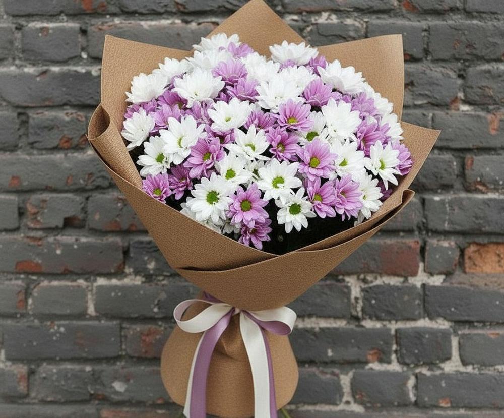 Букет цветов из: Хризантемы в Сурске