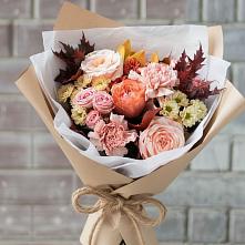 Букет цветов из:  Гвоздики, Хризантемы и Розы #REPLACE_PRED# Сурске