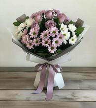 Букет цветов из:  Хризантемы и Розы в Сурске