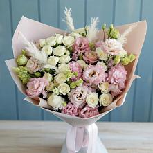 Букет цветов из:  Альстромерии и Розы в Сурске